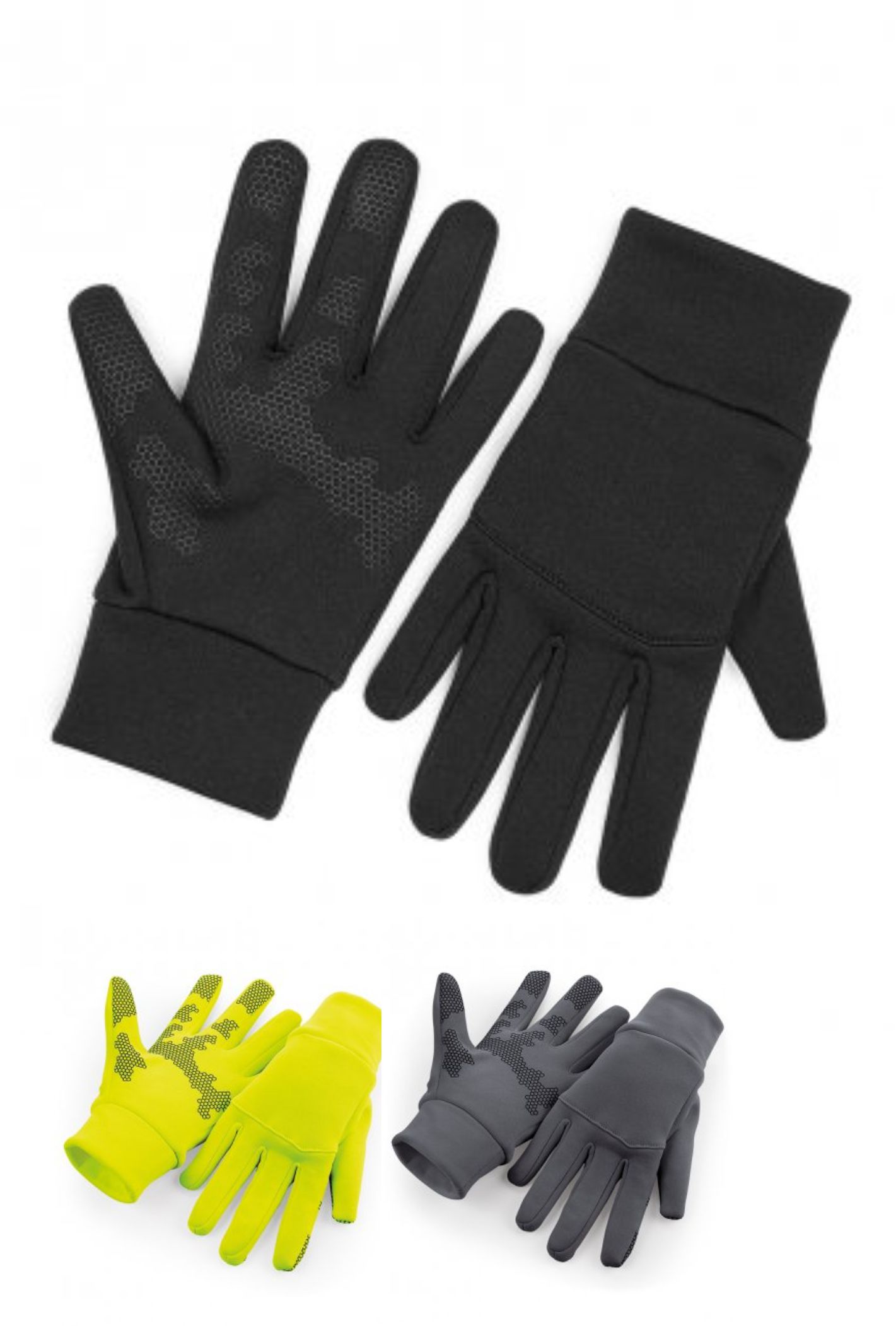 Beechfield BB310 Soft Shell Sports Tech Gloves - Click Image to Close